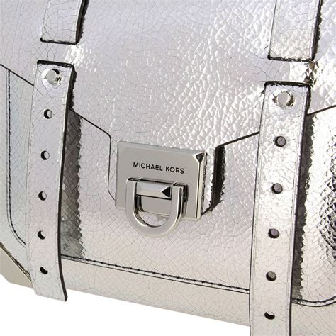 sac michael kors argenté|michael kors manhattan silver bag.